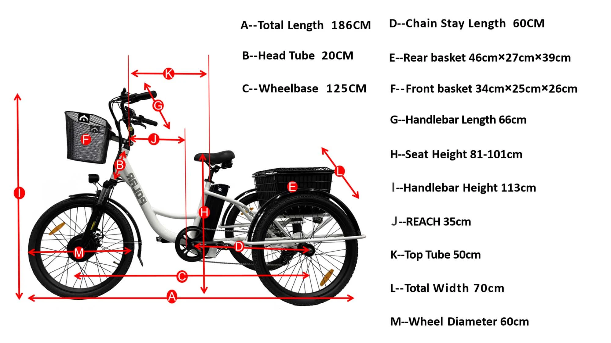 Video For 24 Inch 3 Wheel Electric Bicycle with Basket (Polar).webp