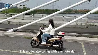 18 inch pedal assist electric moped scooter
