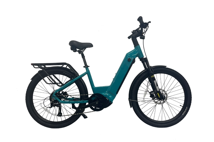 Step thru mid drive electric bicycle (2).webp