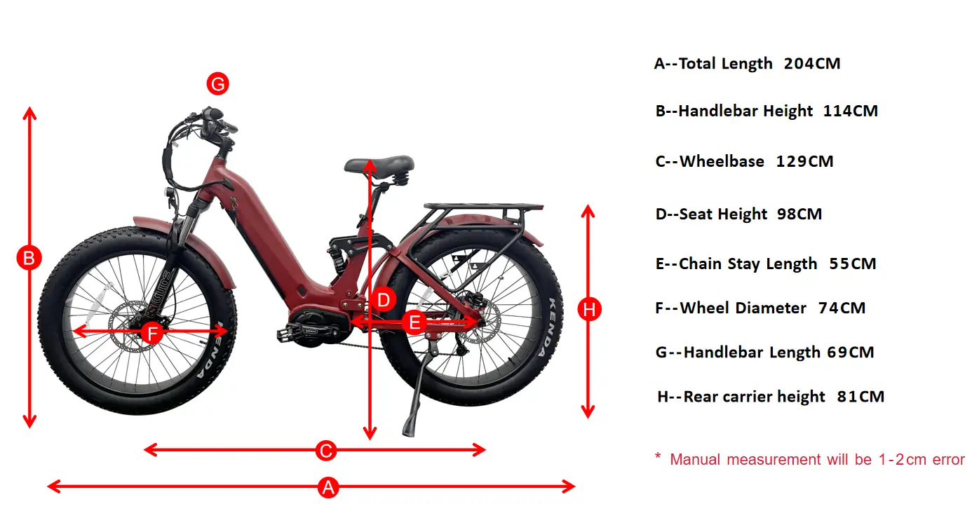 هندسة منتصف محرك الخطوة من خلال Ebike